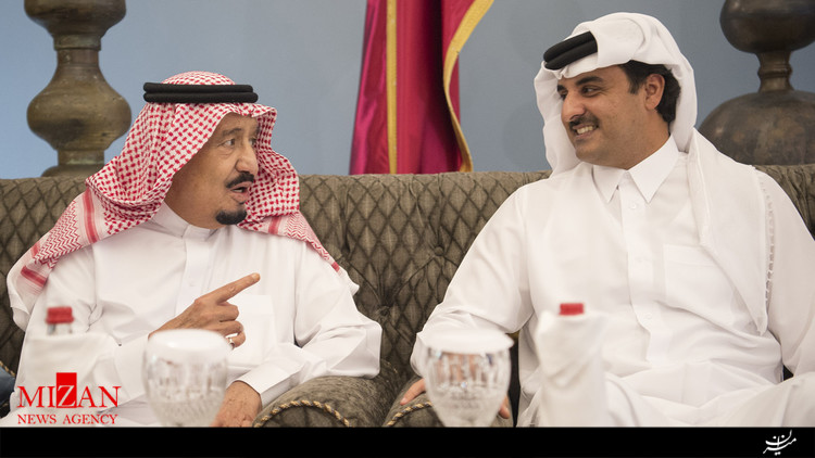 امیر قطر ملک سلمان