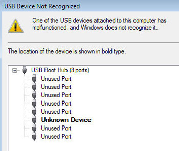علت خطای USB Device Not Recognized چیست؟ علت خطای USB Device Not Recognized چیست؟