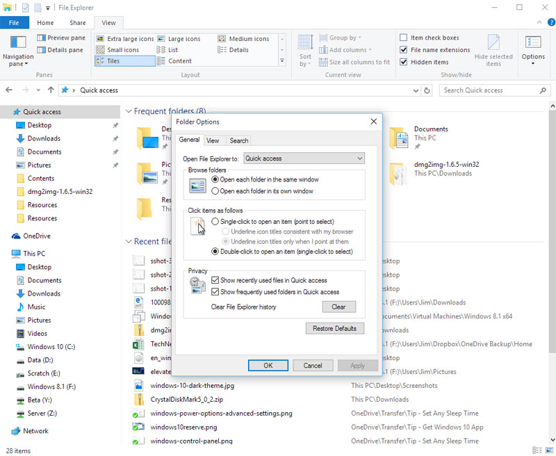 حذف فایلها و پوشهها از Quick Access ویندوز 10 حذف فایلها و پوشهها از Quick Access ویندوز 10