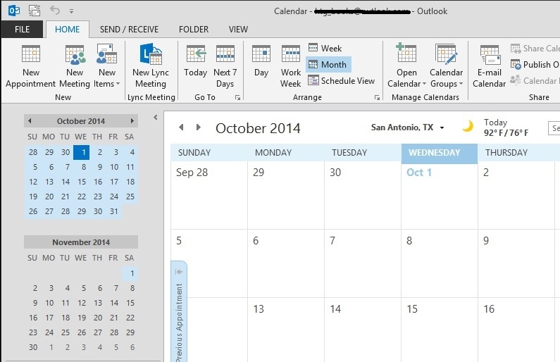 حذف مناسبت‌ها از تقویم Microsoft Outlook 2013