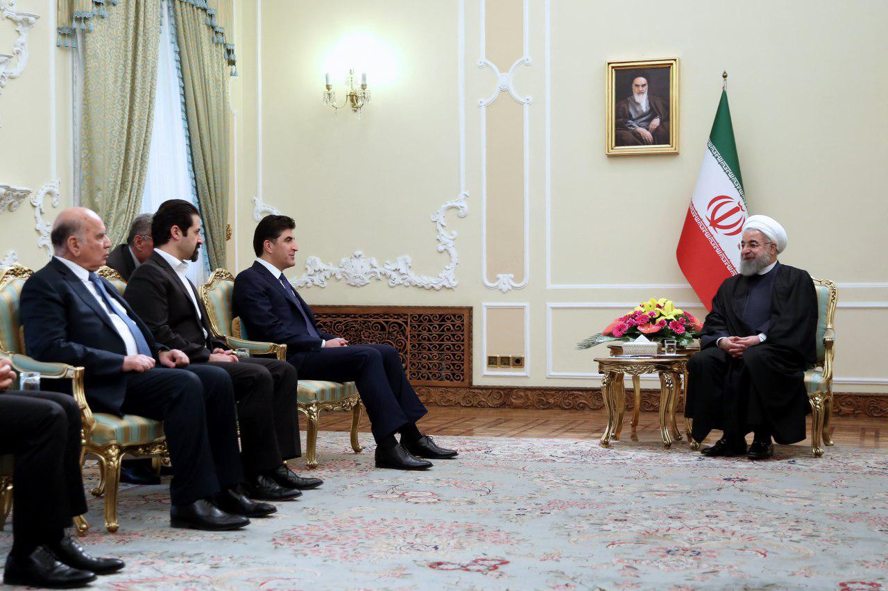 ایران پیوسته از عراق متحد و یکپارچه، حمایت و پشتیبانی می کند/ قدرت ها و نیروهای خارج از منطقه، دلسوز مردم منطقه نبوده و نخواهند بود/ همه اقوام در کشورهای منطقه باید در چارچوب قانون اساسی و تمامیت ارضی به حقوق خود دست یابند/ آمادگی سرمایه گذاران ایرانی برای مشارکت در طرحهای توسعه ای اقلیم کردستان عراق