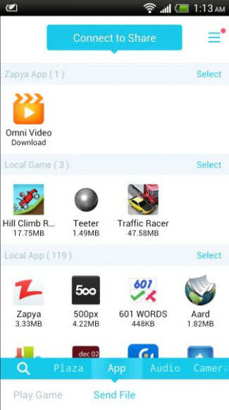 آموزش ارسال فایل از طریق برنامه Zapya