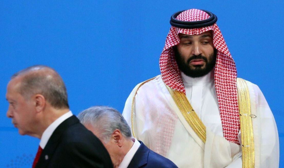 چهره عجیب بن سلمان هنگام مواجهه با اردوغان! +عکس