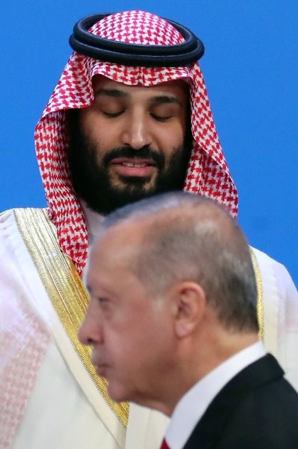 چهره عجیب بن سلمان هنگام مواجهه با اردوغان! +عکس