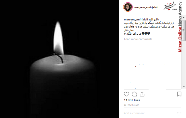 تسلیت مریم امیر جلالی رسیدن چابهار به ظرفیت 8/5 میلیون تن بار در سال/توسعه گری می خواهیم به مردم مسکن ارزان بدهد/تسلیت جامعه هنرمند کشور به زیبا بروفه