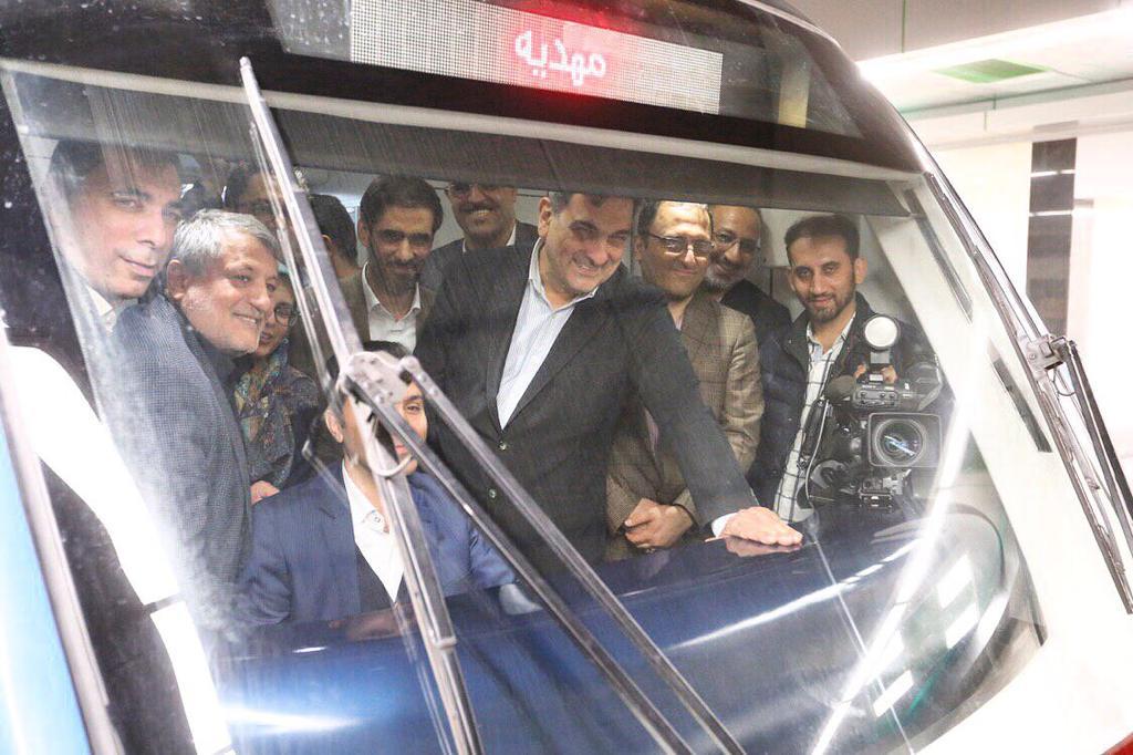 حضور حناچی در تست گرم خط ۶ مترو