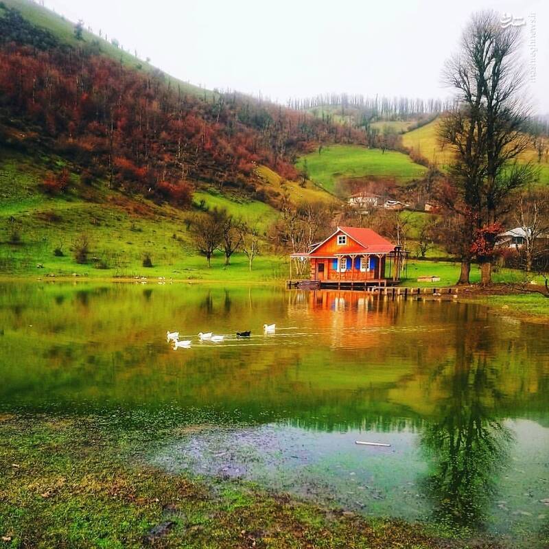 استخرگاه؛ روستایی چشم نواز برفراز درفک +تصاویر