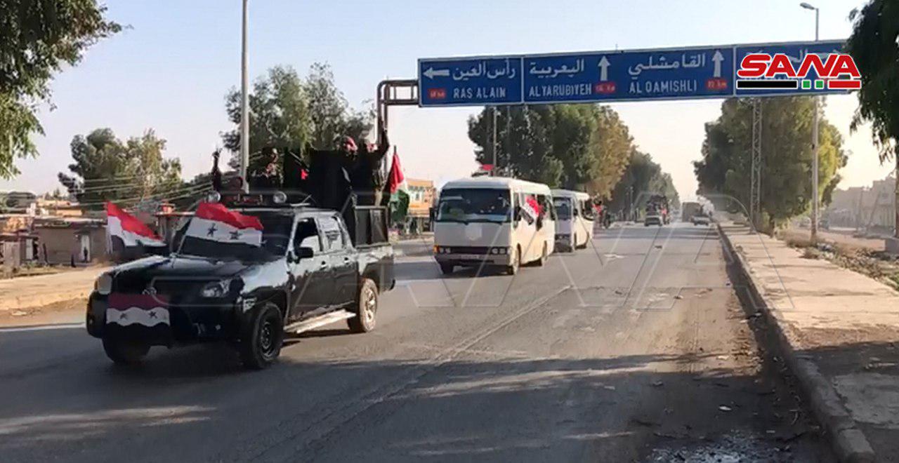 استقرار نیروهای سوری در استان حسکه کامل شد/درخواست بروکسل از ترکیه برای توقف حملات به شمال سوریه استقرار نیروهای سوری در استان حسکه کامل شد/درخواست بروکسل از ترکیه برای توقف حملات به شمال سوریه