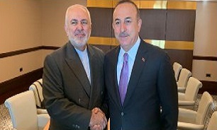 ظریف با وزیر خارجه ترکیه در باکو دیدار کرد