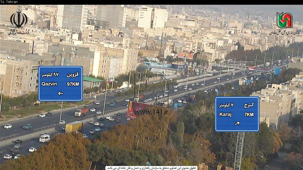 ترافیک سنگین و نیمه سنگین در مسیرهای منتهی به تهران