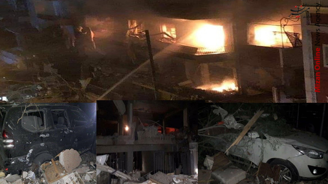 حمله هوایی به ساختمانی حوالی سفارت لبنان در دمشق حمله هوایی به ساختمانی حوالی سفارت لبنان در دمشق