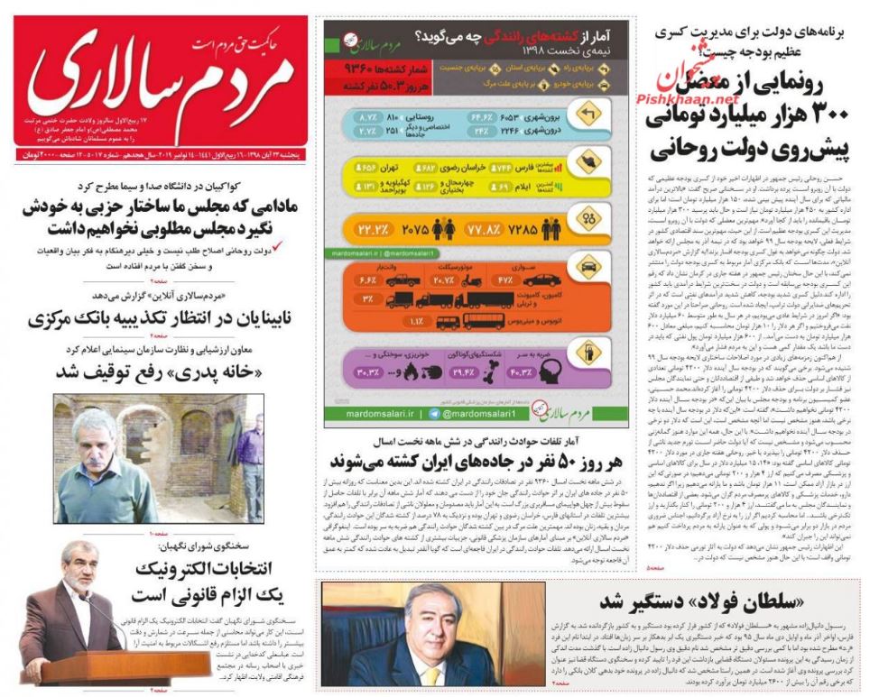ابر بدهکار بانکی در چنگ قانون/ بومرنگ تورم/ دیپلماسی دامادها در آنکارا و آمریکا/ بی امان در امان ابر بدهکار بانکی در چنگ قانون/ بومرنگ تورم/ دیپلماسی دامادها در آنکارا و آمریکا/ بی امان در امان