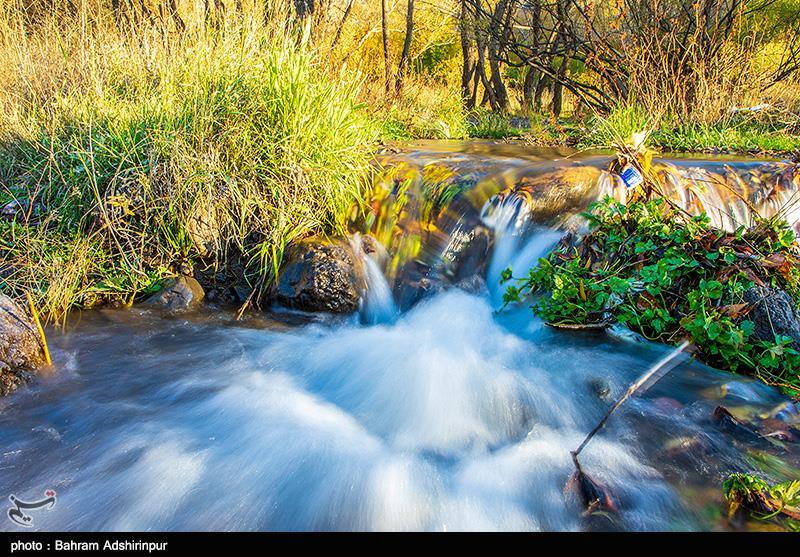 تصاویری از زیبایی پاییز در باغ‌شهر هیر اردبیل