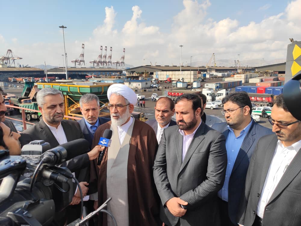 دادستان کل کشور از بندر شهید رجایی بازدید کرد