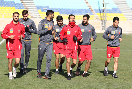 برگزاری تمرین تیم فوتبال پرسپولیس بدون بیرانوند