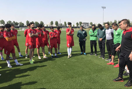 اعلام زمان برگزاری آخرين تمرين بازيكنان تيم اميد