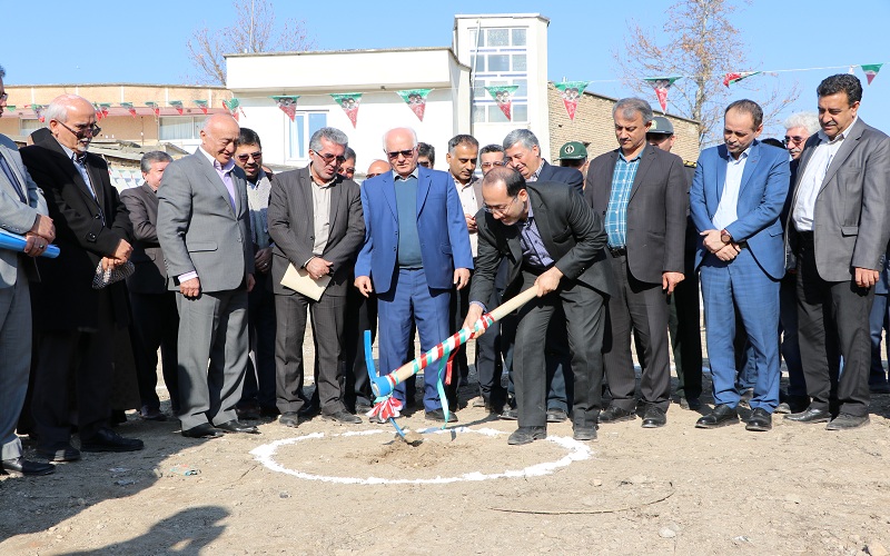 عملیات اجرایی احداث مدرسه ۶ کلاسه مشارکتی در شهر گنبدکاووس