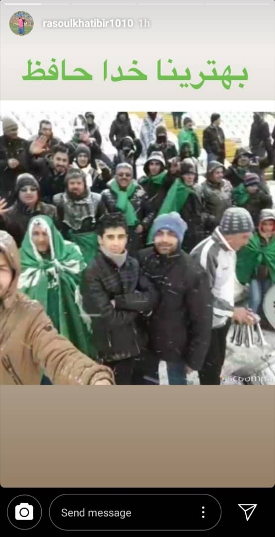 خطیبی از هواداران ماشینسازی خداحافظی کرد خطیبی از هواداران ماشینسازی خداحافظی کرد
