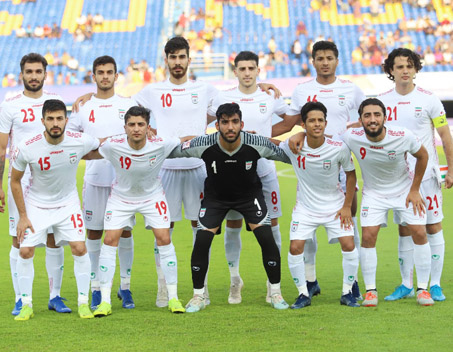 تركيب تيم فوتبال امید ايران در آستانه ديدار مقابل چين