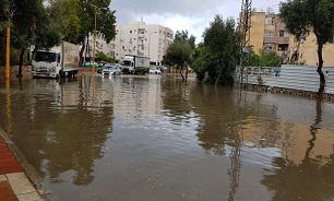 سیل در اراضی اشغالی همزمان با طوفان در عرصه سیاسی این رژیم