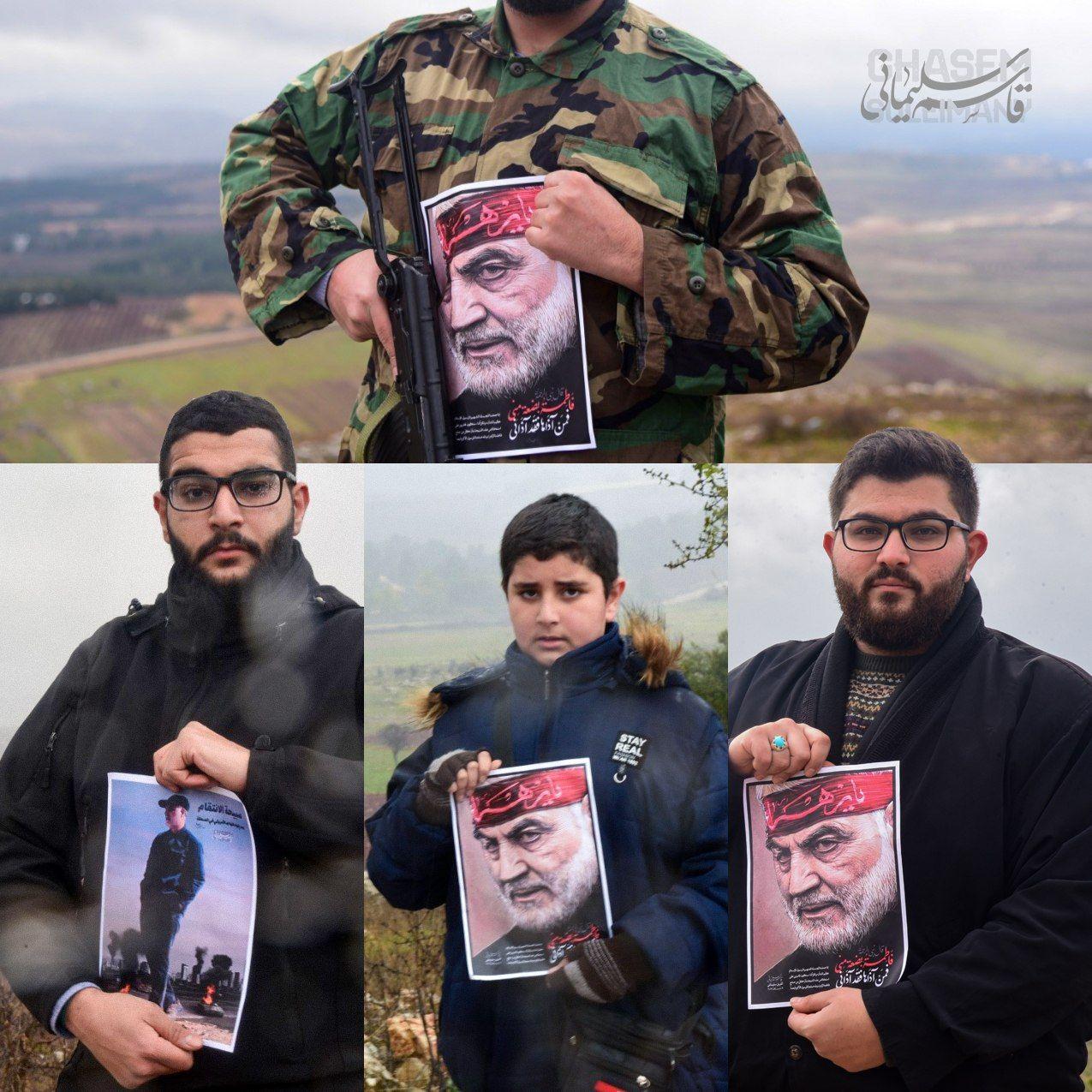 تصاویر حاج قاسم  در مرز فلسطین اشغالی