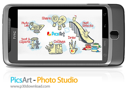 دانلود /  PicsArt - Photo Studio - نرم افزار موبایل افکت گذاری روی عکس
