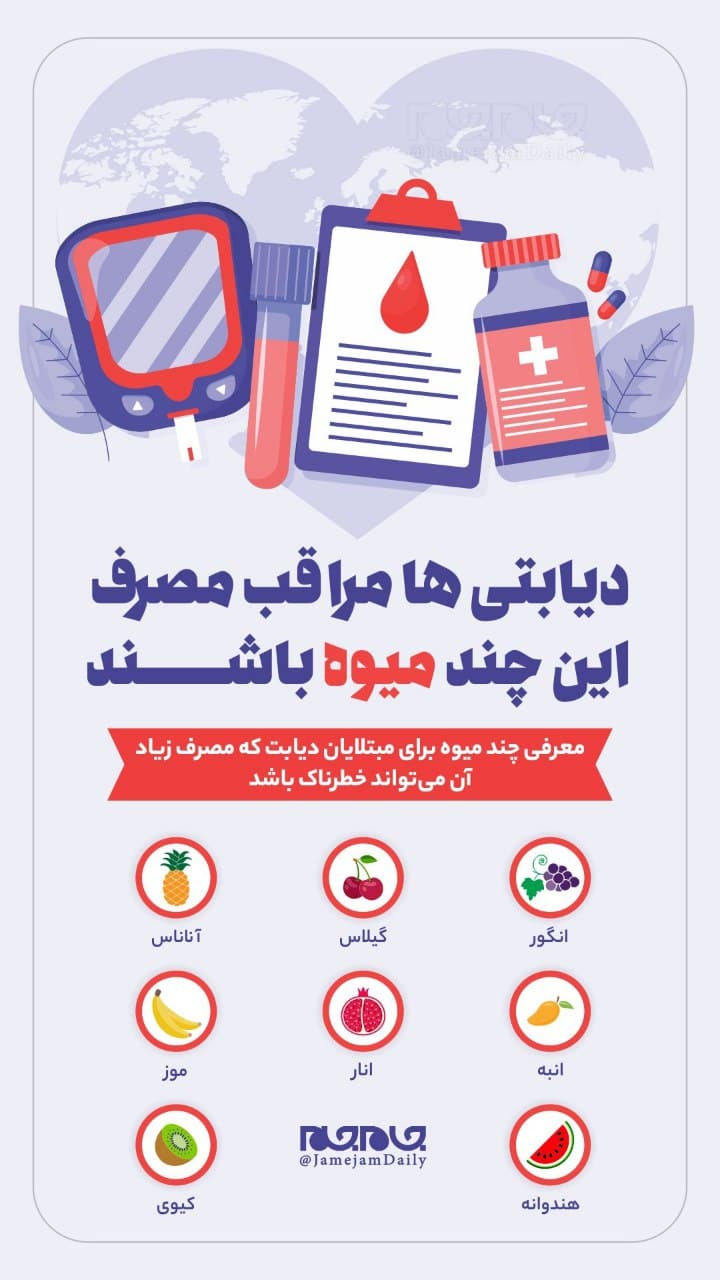 میوه‌های ممنوعه برای دیابتی‌ها