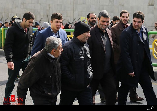 قاضی پرونده بابک زنجانی در راهپیمایی 22 بهمن + عکس