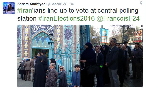 خبرنگار فرانس24: صفوف طولانی مقابل مراکز اخذ رای بسته شده است