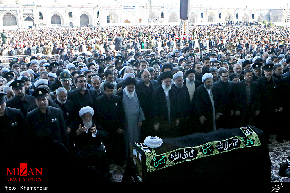 شخصیت های سیاسی که در مراسم تشییع پیکر آیت‌الله واعظ‌طبسی شرکت کردند+تصاویر