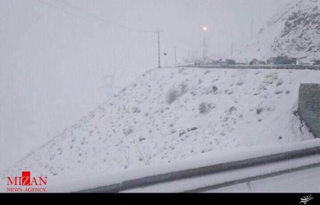 جاده چالوس بازگشایی شد/ کولاک شدید در جاده  چالوس+عکس