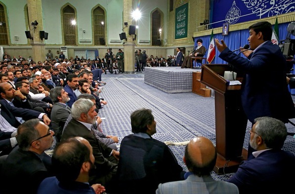 دیدار مداحان اهل‌بیت علیهم‌السلام با رهبر انقلاب