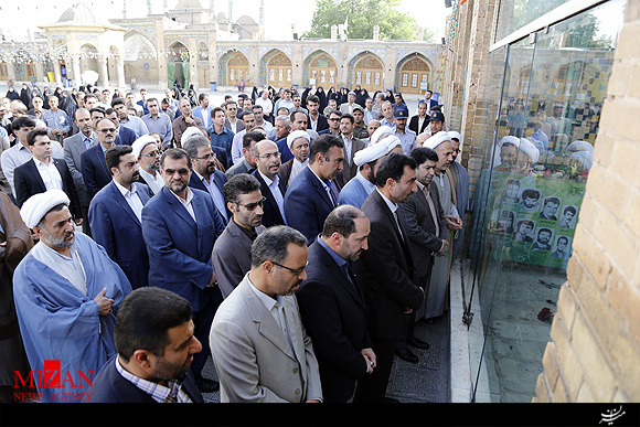 ادای احترام مسئولین و کارمندان دستگاه قضایی استان قزوین به مقام شامخ شهداء + عکس