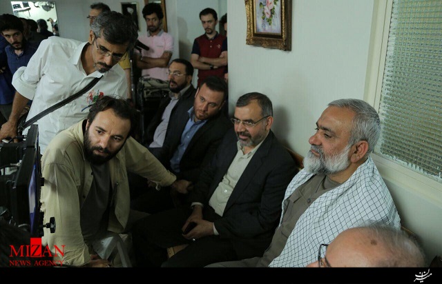 بازدید سردار نقدی از پشت صحنه سریال 