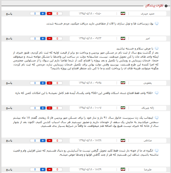 دست نوشته‌های متقاضیان از بی‌مهری‌های مسکن مهر