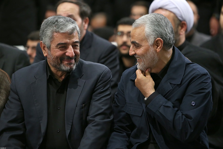 خوش بش سرلشکر سلیمانی با فرمانده کل سپاه در بیت رهبری+عکس خوش بش سرلشکر سلیمانی با فرمانده کل سپاه در بیت رهبری+عکس