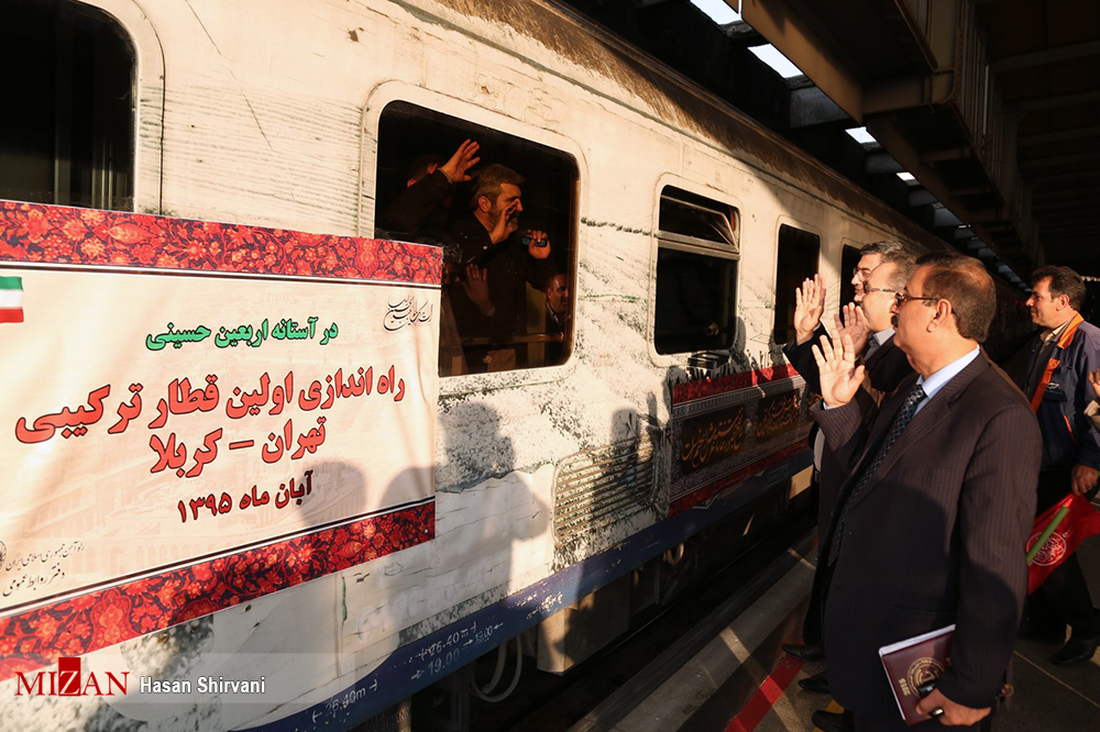 اولین قطار به سمت کربلا روز گذشته حرکت کرد+ تصاویر اولین قطار به سمت کربلا روز گذشته حرکت کرد+ تصاویر