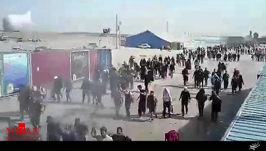 تردد آرام زائران در مرز مهران + فیلم تردد آرام زائران در مرز مهران + فیلم