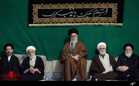 مراسم عزاداری هیئت‌های دانشجویی در حضور رهبر انقلاب برگزار شد