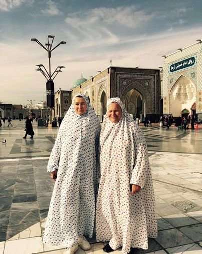 حضور ثروتمندترین زن روسیه در حرم امام رضا(ع)+عکس