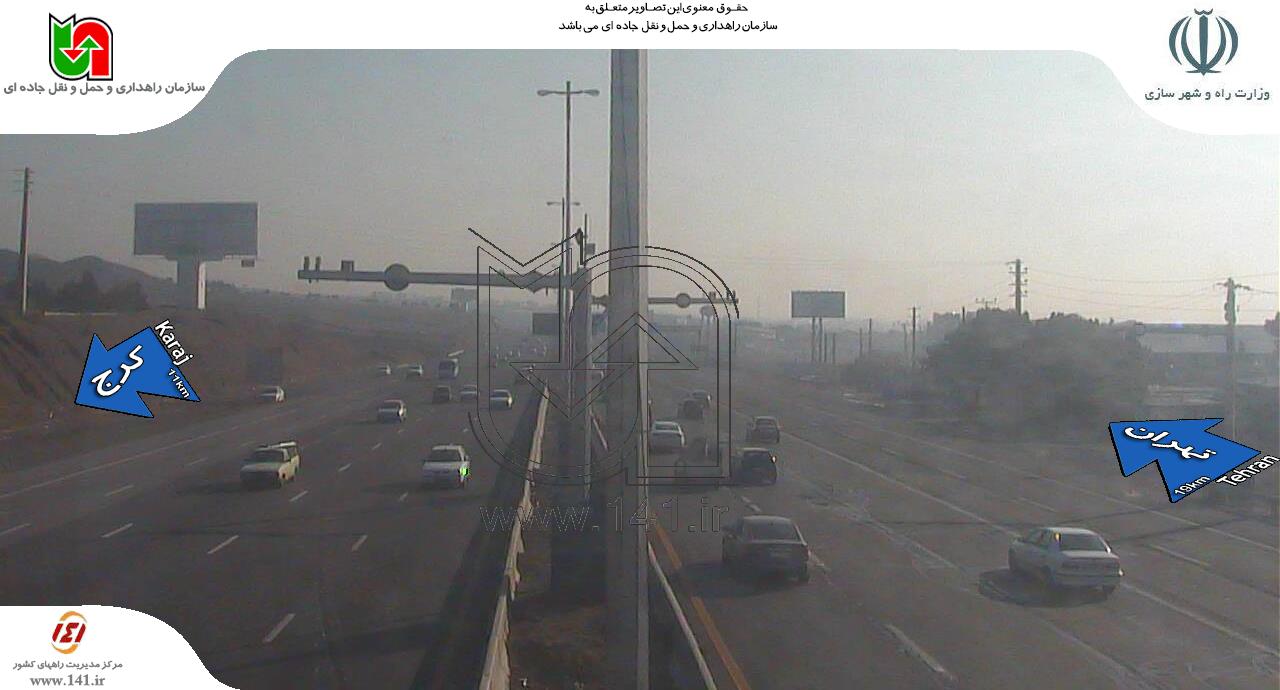 ترافیک نیمه سنیگ در آزاد راه کرج- تهران پل کلاک+ تصاویر ترافیک نیمه سنیگ در آزاد راه کرج- تهران پل کلاک+ تصاویر