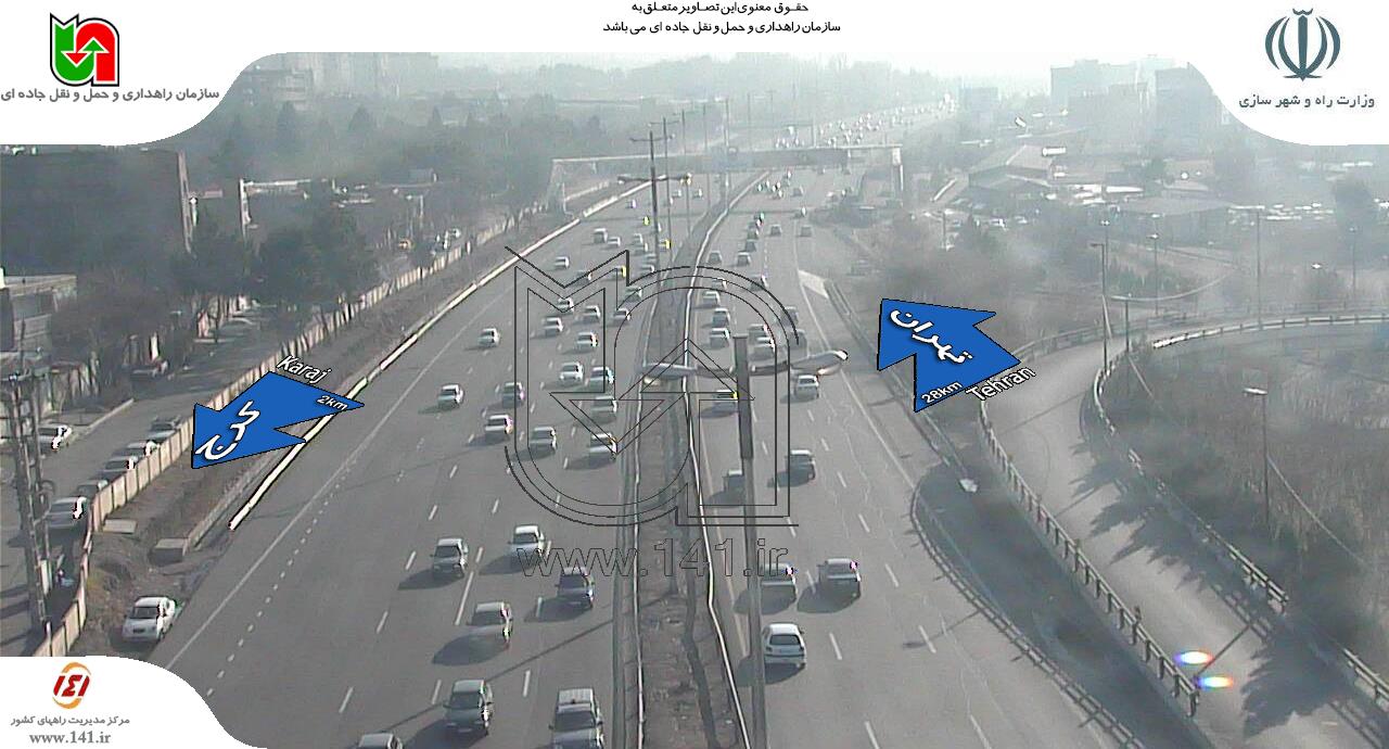 ترافیک نیمه سنیگ در آزاد راه کرج- تهران پل کلاک+ تصاویر ترافیک نیمه سنیگ در آزاد راه کرج- تهران پل کلاک+ تصاویر