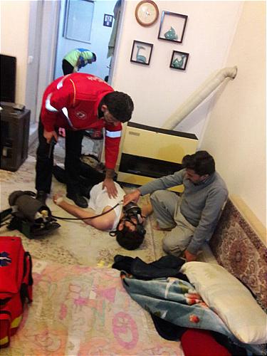 گاز گرفتگی سه عضو یک خانواده در محله خاک سفید