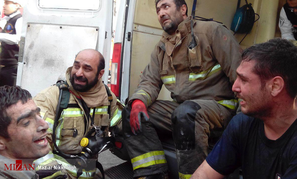 اولین تصویر از فرو ریختن ساختمان پلاسکو اولین تصویر از فرو ریختن ساختمان پلاسکو
