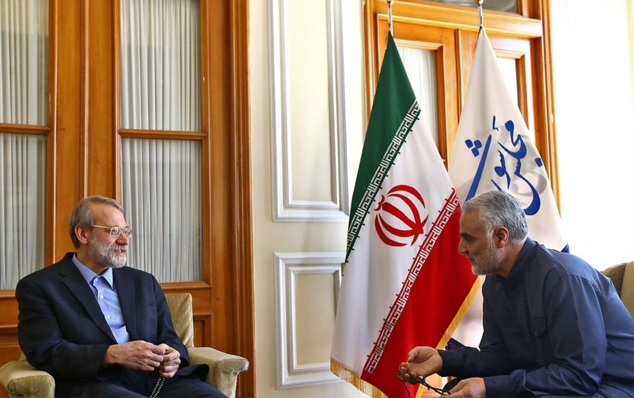 دیدار رئیس مجلس با سرلشکر سلیمانی