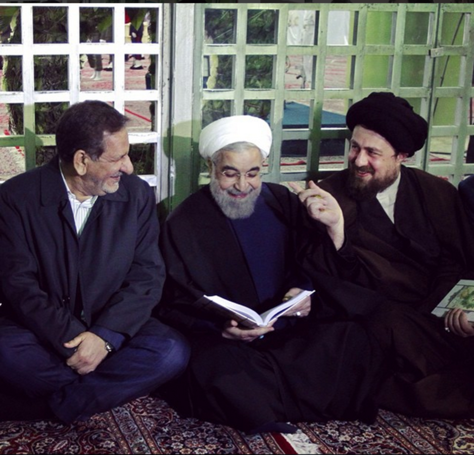 اسحاق جهانگیری در حرم مطهر
