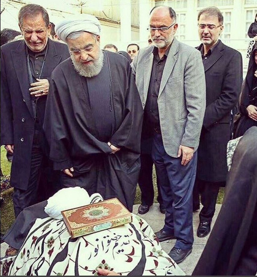 اسحاق جهانگیری در مراسم وداع با یار صدیق مقام معظم رهبری آیت الله هاشمی رفسنجانی