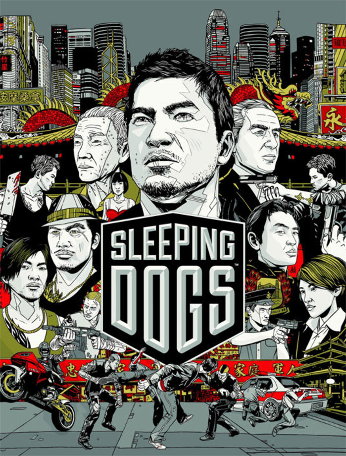 ۶. Sleeping Dogs

شلوغ بودن طرح روی جلد معمولا از دید هنری یک نکته منفی به حساب می‌آید، چون حواس بیننده را پرت می‌کند و نمی‌گذارد نگاه او روی بخش اصلی تصویر متمرکز شود. این قضیه در مورد بازی Sleeping Dogs کاملا متفاوت است. به هر قسمتی از شلوغی‌های این جلد که نگاه کنید یک سوژه جالب پیدا خواهید کرد. Sleeping Dogs اولین بازی دنیای باز تبهکاری با ویژگی‌های شرقی است؛ رنگ‌های قرمز و زردی که جلد سیاه و سفید این بازی را از خشکی درآورده‌اند نیز ریشه در فرهنگ کشورهای آسیای شرقی دارند.