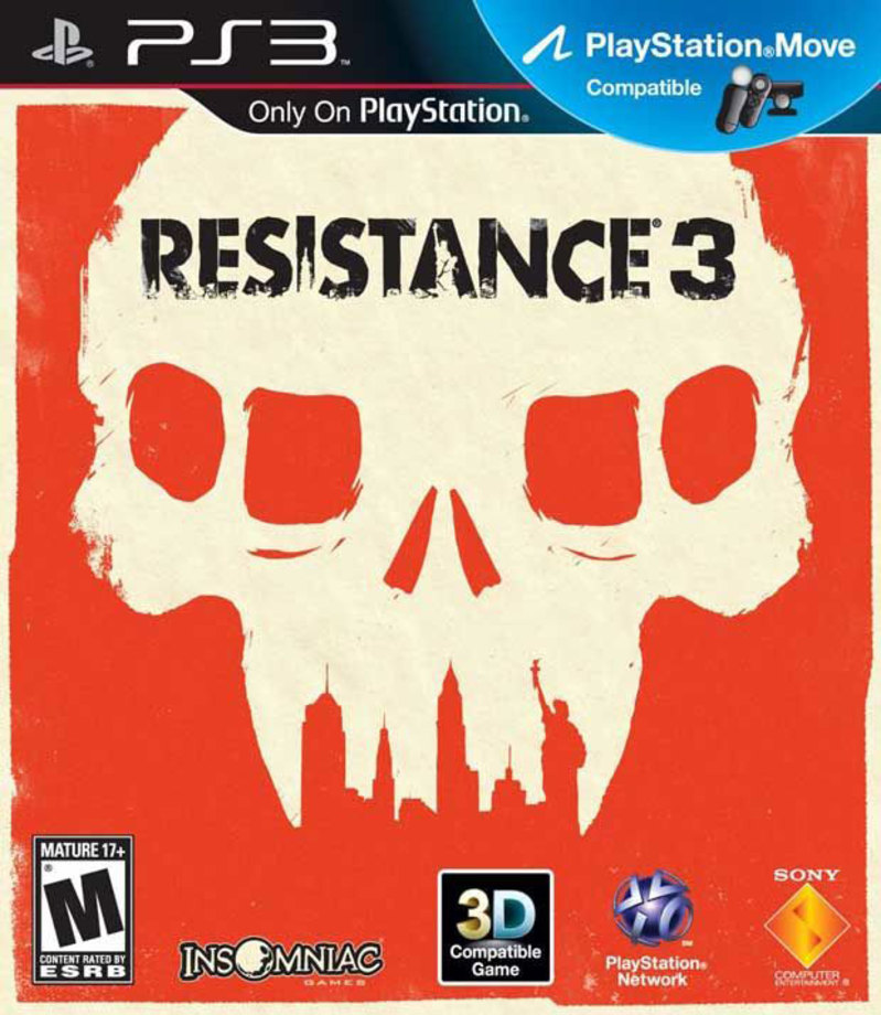 ۱۶. Resistance 3

جلد بازی Resistance 3 بسیار ساده و در عین حال بسیار پرمفهوم است. این تصویر که بی‌شباهت به اعلامیه‌ها و پوسترهای جنگی نیست، اسکلت جمجمه یکی از دشمنان فضایی بازی را نشان می‌دهد که در قسمت دهانش دورنمای شهر نیویورک دیده می‌شود. این طرح به قدری زیبا و زیرکانه ساخته شده که به تنهایی می‌تواند انگیزه لازم برای خرید بازی را در مخاطب ایجاد کند. هیچ تصویری را سراغ نداریم که توانسته باشد به زیبایی جلد Resistance 3 تسلط بیگانگان فضایی بر ایالات متحده را نشان‌مان بدهد.