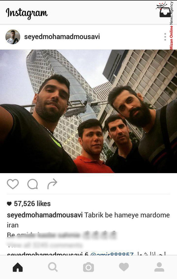 سلفی بلند قامتان والیبالیست ایران در ژاپن